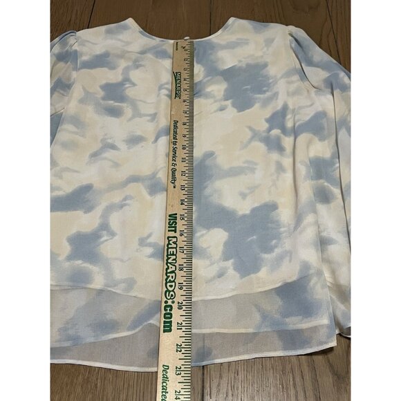 Sunday in Brooklyn by Anthropologie‎ Tie Dye Blouse Lightweight Size L Career - Picture 8 of 13